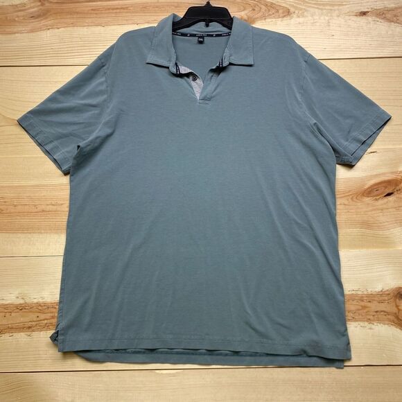 Public Rec Mens Polo Shirt XXL Gray Solid Pima Cotton Casual Soft - Picture 1 of 12